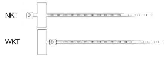 marker cable tie structure