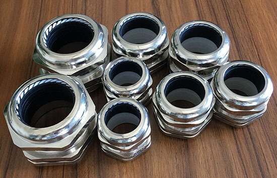 nickel plated brass cable glands show