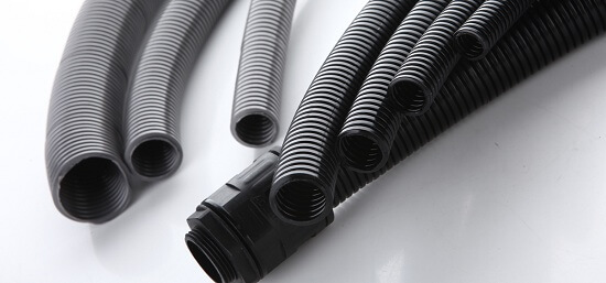 Three different types of wire loom tubing - FlexGlory