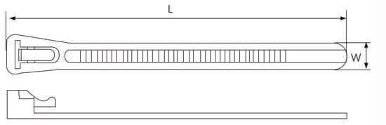 releasable nylon cable ties structure