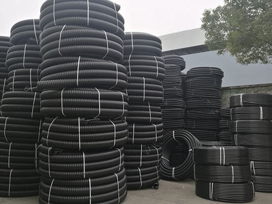 HDPE carbon spiral pipe show