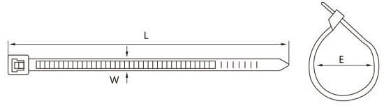 nylon cable ties structure