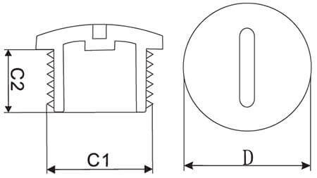 plastic cable gland screw plugs structure