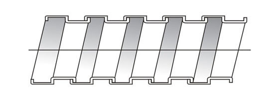 square lock metal hose structure