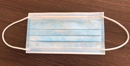 Disposable earloop face mask front show